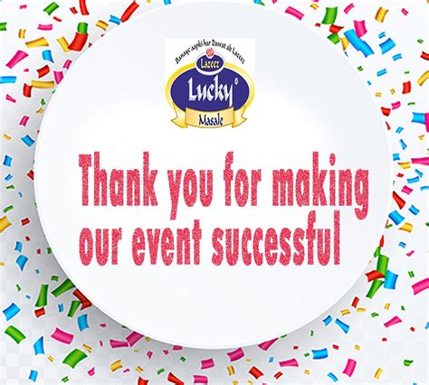 appreciation message for successful event.